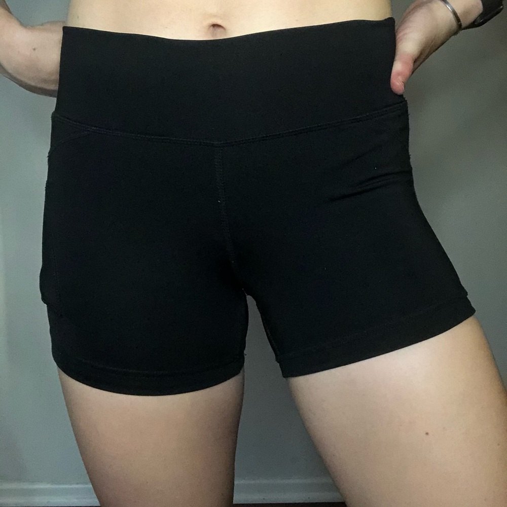 Athleta - Compression Athletic Shorts Black - XS